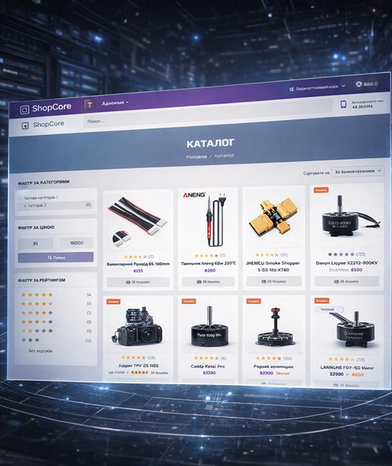 ShopCore — готовий інтернет-магазин (демо-кейс)